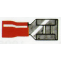 5.0 Mm Red Push On Female Insulated Terminals