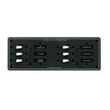 Blue Sea Panel 230Vac 6 Pos Horz. Ce