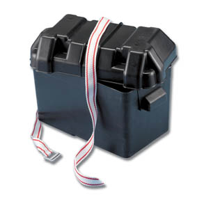 Trem Medium Blk Battery Box C/W Strap