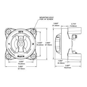 Blue Sea Battery Switch 9003E On/Off 350A