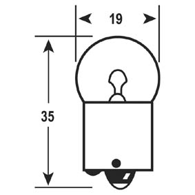 Bulb 12V 10W Ba15S (Pk 10)