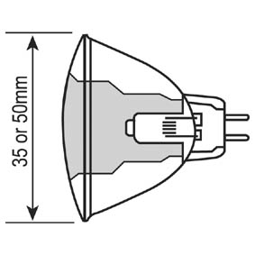 Bulb 12V 20W Mr16 Dichroic 51Mm Dia Each