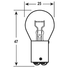 Bulb 12V 21W Ba15D (Pk 10)