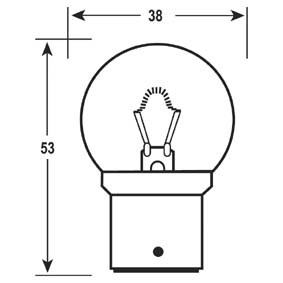 Bus Bulb 12V 24W B22D