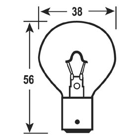 Bus Bulb 12V 24W Ba15D Each