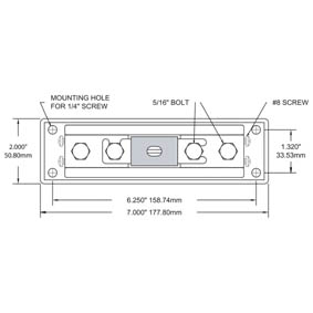 Blue Sea Fuse Block Anl 325-750 Amp
