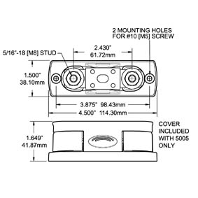 Blue Sea Fuse Block Anl 50-300Amp