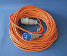 Mains Extension Lead Site Plug/Coupler