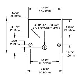 Blue Sea Ammeter Micro 0-15A Int. Shunt