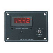 Blue Sea Volt Test Panel 3 Bank Digital