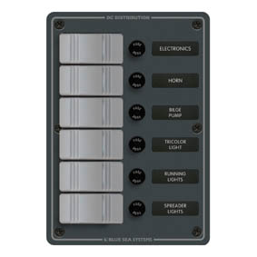 Blue Sea Ip66 W/Proof V Panel Black