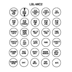 Bep Label Set Micro Switch Panels Dash