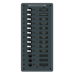 Blue Sea 13 Pos Dc Circuit Breaker-V Panel