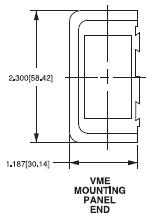 Carling V Series End Mounting Panel Bk