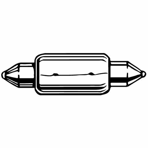 Double Ended Festoon Bulb 12V 10W