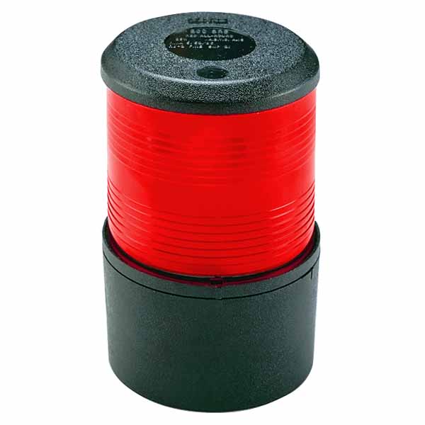 12V Red All Round Light Black Base Mount