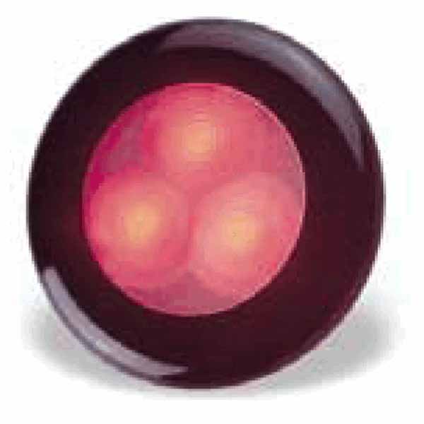 LED Round Slim Line 24v White with White Rim