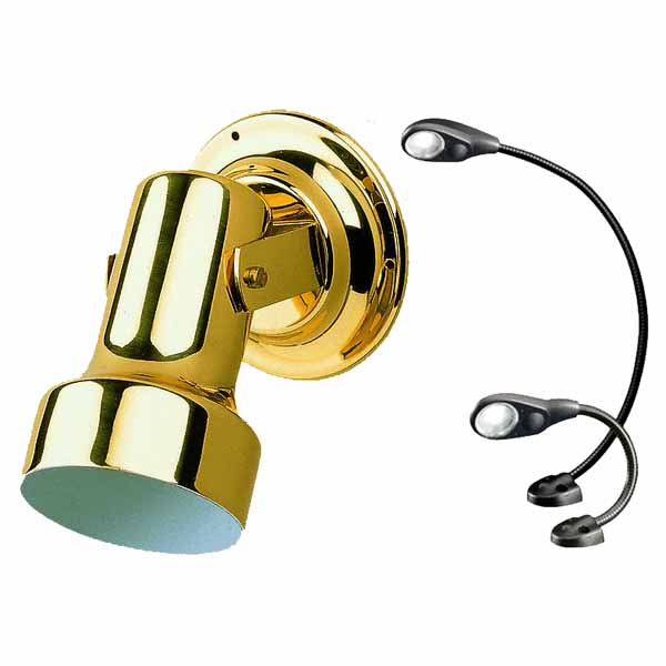 LED Chart Lamp White/Red 9-31v, 400m with Black Cover
