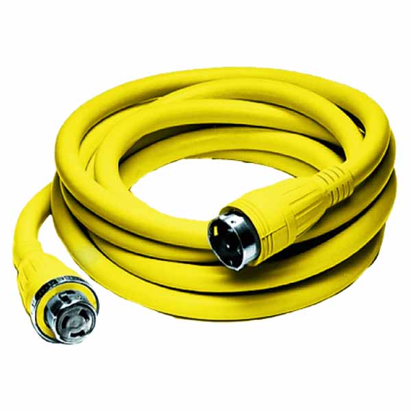 50A 125/250V 3P 4W molded 50 foot shore power cable set