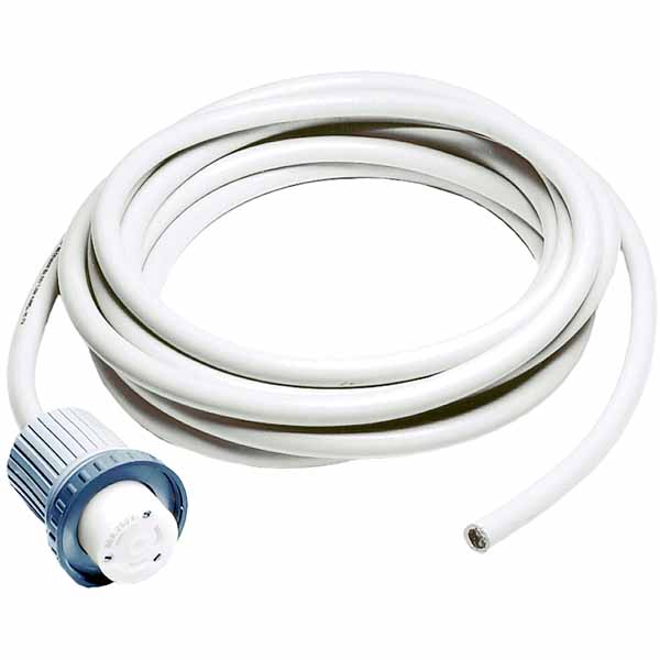 16A 230V power supply cable (female only) 25ft white