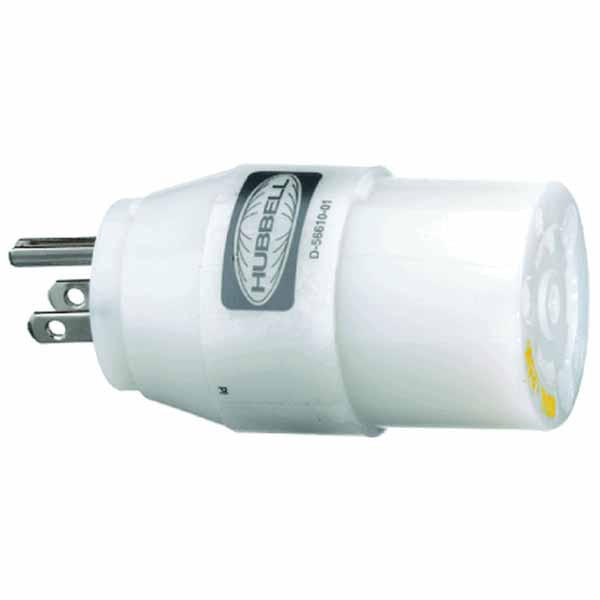 30A 125V locking plug 15Aor20A 125V straight blade receptacle