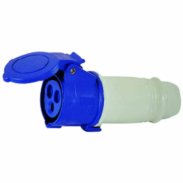 Connector 16A 2+T Blue 220V IP44