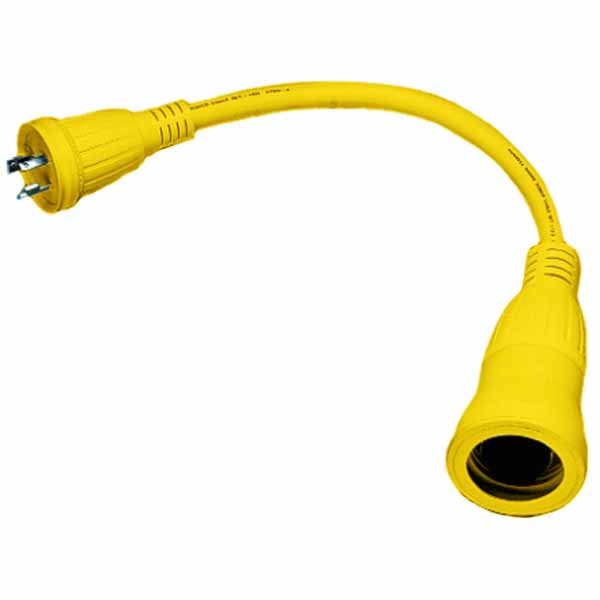 50A 125V locking plug adaptor 30A 125V locking receptacle