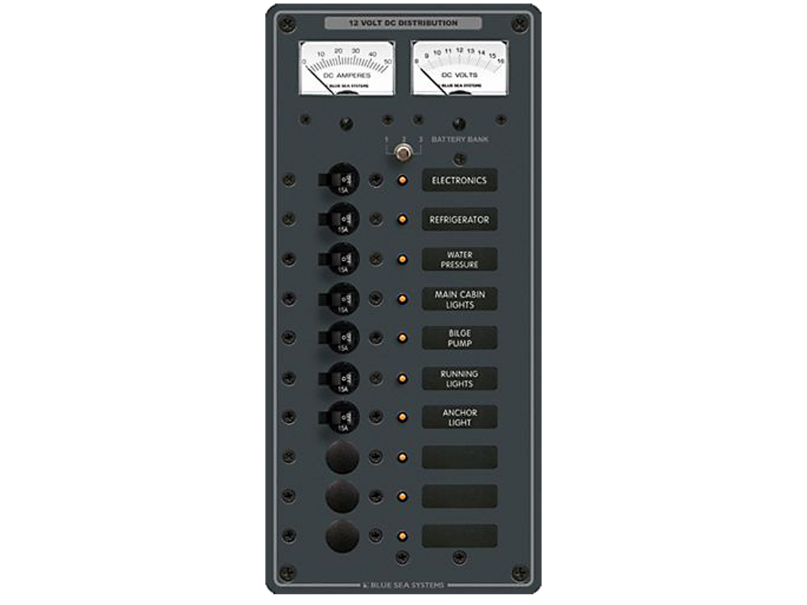 Circuit Breaker Panel 10 Way 12v - Boat Electricals