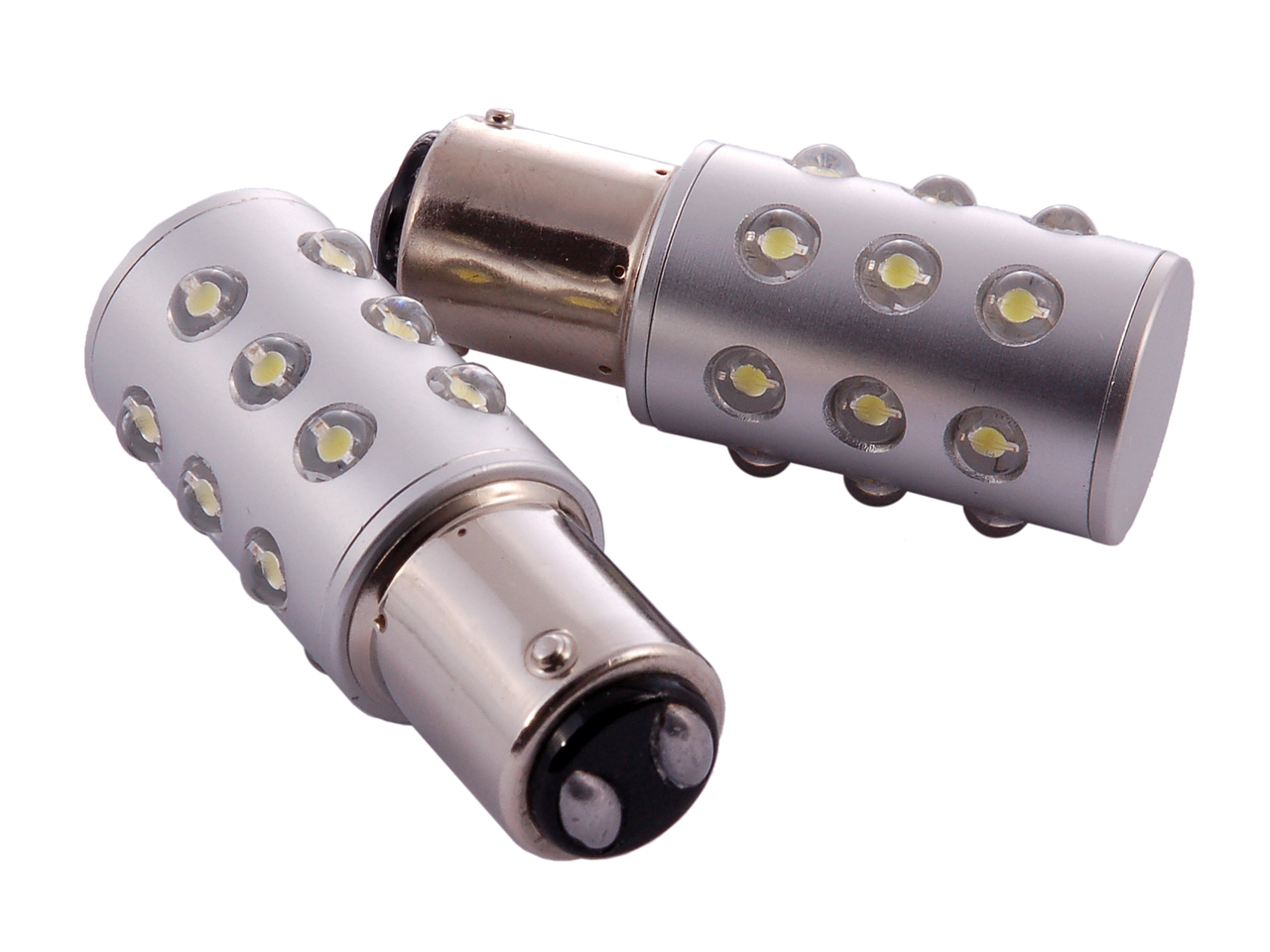 BA15s (SCC) 18 LED Bulb 360°  White 12v
