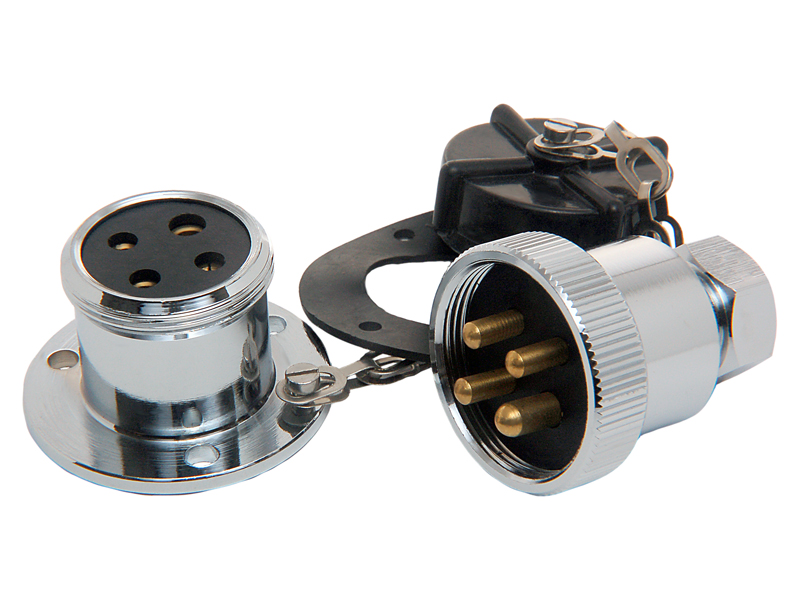 Plug & Socket 4 Pin 5/7 Amp