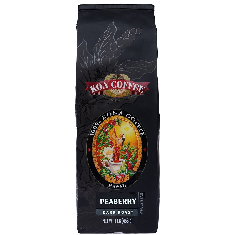 Kona Peaberry Dark Roast Whole Bean Coffee