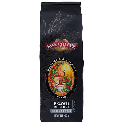 Hawaiian Paradise Coffee 100% Kona Coffee, 8oz Bag Whole Bean