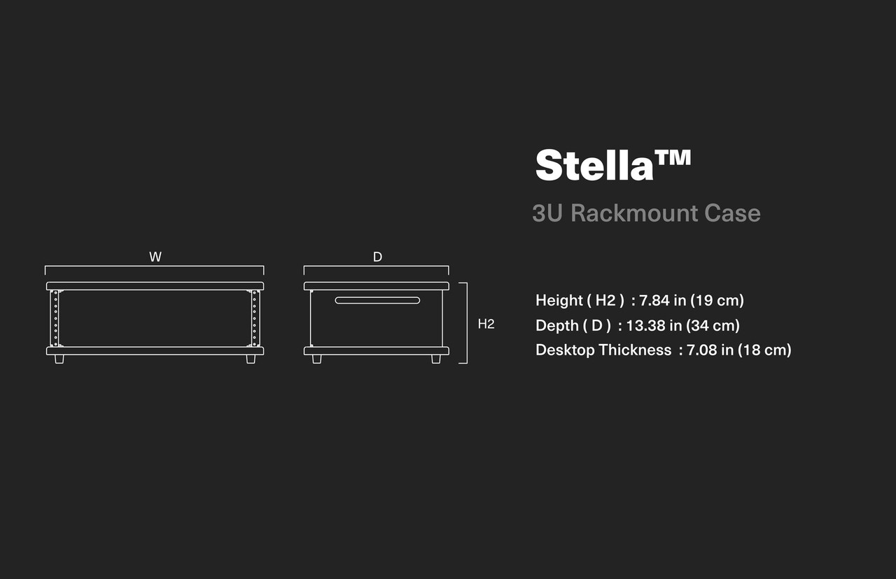 Wavebone Stella 3U Rack Mount Case | STL Pro Audio