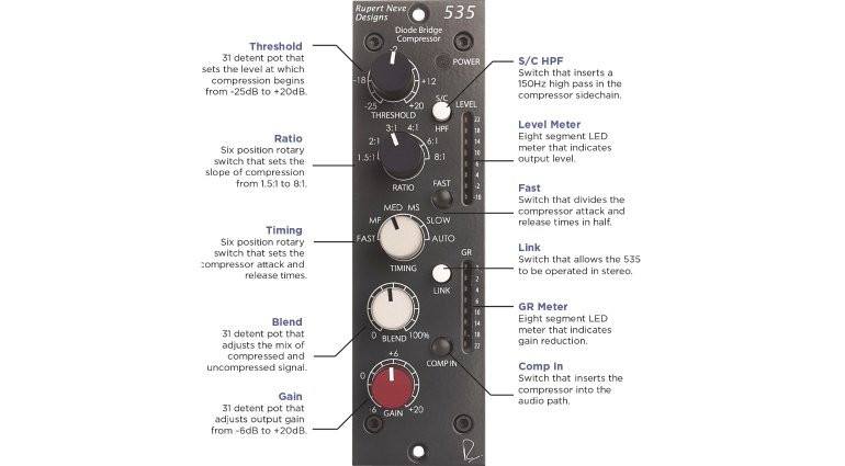 Rupert Neve Design - 535 500 Series Diode Bridge Compressor | STL