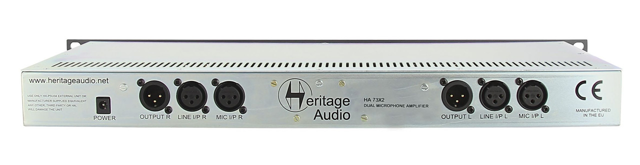 Heritage Audio HA73X2 ELITE Dual Channel Mic Preamp STL Pro Audio