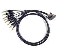 DB25 Male to Balanced TRS (Jack) - 1m Canare Cable DB25 Male to Balanced TRS (Jack) - 1m Canare Cable
