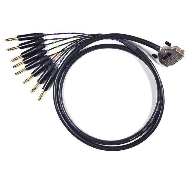 DB25 Male to Balanced TRS (Jack) - 1m Canare Cable DB25 Male to Balanced TRS (Jack) - 1m Canare Cable