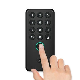 Igloohome Bluetooth Fingerprint Smart Deadbolt Go Airbnb integrated - Matte Black