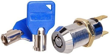 BDS cam lock style tubular key switch on/off 2 position key removal ...