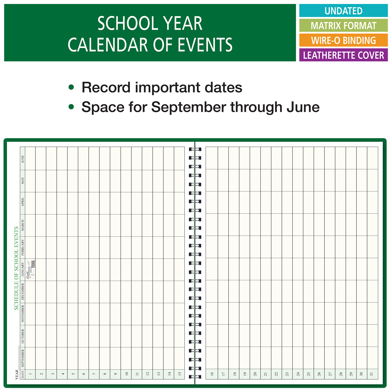 6 Period WIDE Teacher Lesson Plan Book (6WPL) - AJ-M88T-SCOW