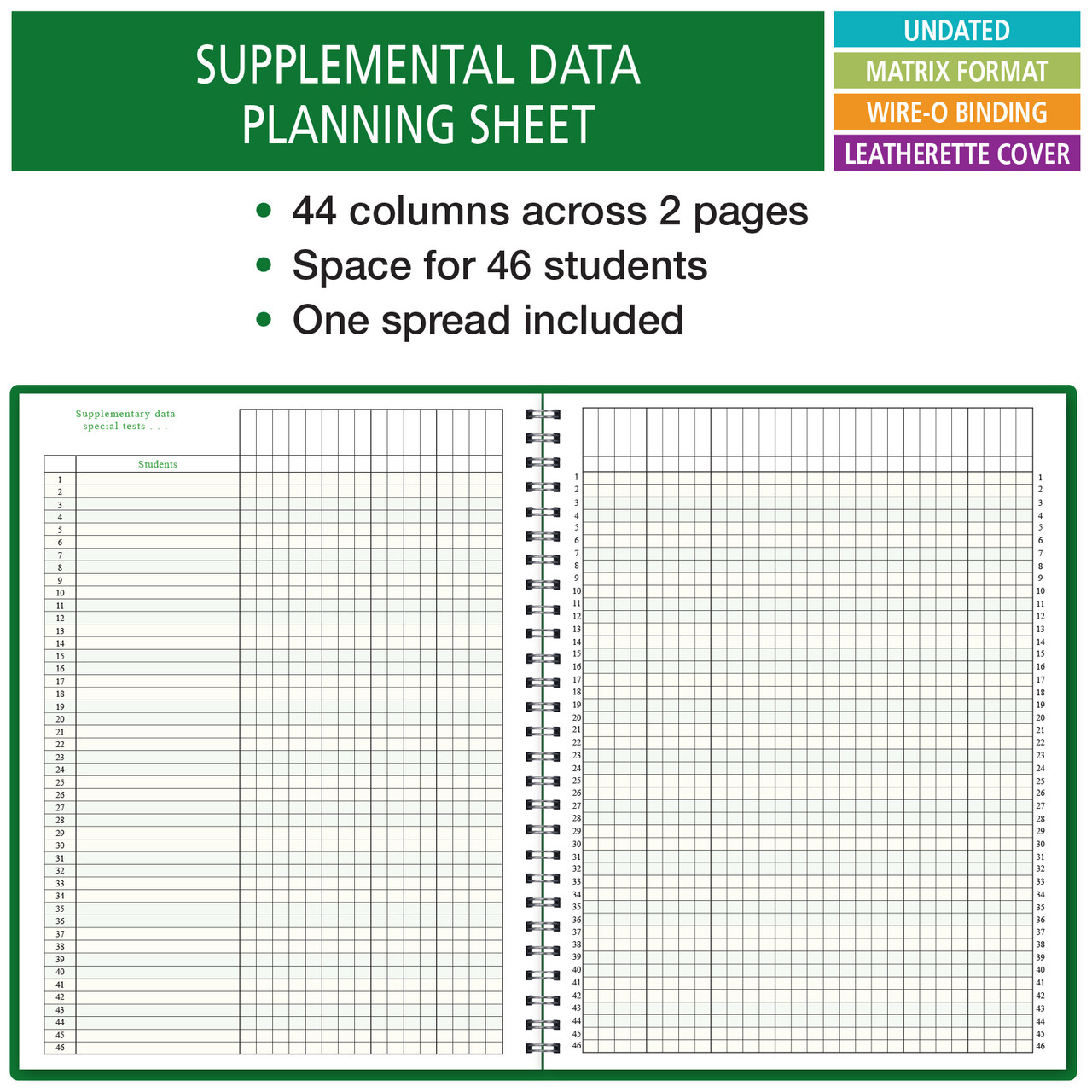 Combination Plan and Record Book: One efficient 8-1/2