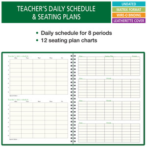 6 Period WIDE Teacher Lesson Plan Book (6WPL) - AJ-M88T-SCOW