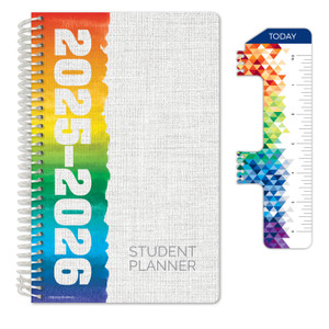 Secondary Student Planner AY 2025-2026 - Block Style - 5.5"x8.5" (Rainbow Linen) Secondary Student Planner AY 2025-2026 - Block Style - 5.5"x8.5" (Rainbow Linen)