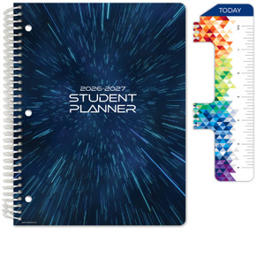 Global Datebooks Secondary Student Planner AY 2026-2027 - Block Style - 8.5"x11" (Galaxy)