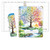 Hardcover Teacher Lesson Plan 7 Period: Days Horizontally Across The Top, 8.5"x11",  AY 2025-2026 (Tree Seasons)