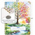 Hardcover Teacher Lesson Plan 7 Period: Days Horizontally Across The Top, 8.5"x11",  AY 2025-2026 (Tree Seasons)
