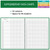 Teacher Lesson Plan 7 Period: Days Horizontally Across The Top, 8.5"x11", AY 2025-2026 (Green)