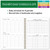 Hardcover Teacher Lesson Plan 7 Period: Days Horizontally Across The Top, 8.5"x11",  AY 2025-2026 (Teal Floral)