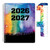 Global Datebooks Secondary Student Planner AY 2026-2027 - Matrix Style - 7"x9" (Rainbow Silhouette)