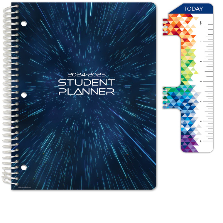 Secondary Student Planner AY 2024-2025 - Block Style - 8.5"x11" (Galaxy)